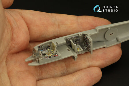 Quinta Studio QD72062 - Me 410 3D-Printed &amp; coloured Interior on decal paper (for Fine Molds kit) - 1:72