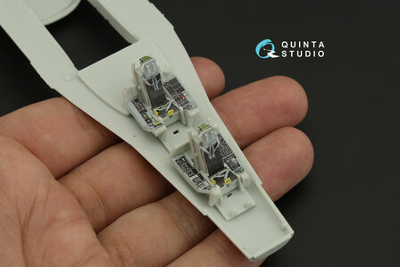 Quinta Studio QD72058 - F-16D 3D-Printed &amp; coloured Interior on decal paper (for Revell kit) - 1:72