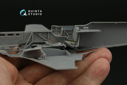 Quinta Studio QD48398 -  Yak-9T  3D-Printed &amp; coloured Interior on decal paper (for Zvezda kit) - 1:48