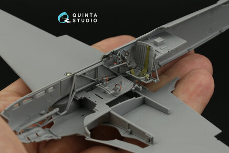 Quinta Studio QD48398 -  Yak-9T  3D-Printed &amp; coloured Interior on decal paper (for Zvezda kit) - 1:48