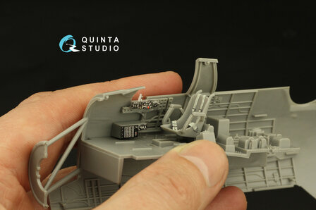 Quinta Studio QD48385 - TBM-3 Avenger 3D-Printed &amp; coloured Interior on decal paper (for Accurate miniatures/Academy kit) - 1:48