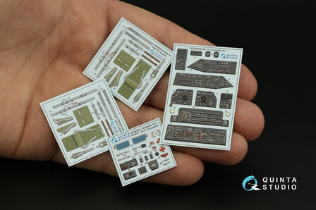 Quinta Studio QD48383 - Mi-17 3D-Printed &amp; coloured Interior on decal paper (for Trumpeter kit) - 1:48