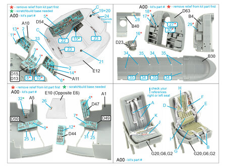 Quinta Studio QD48380 - Mi-8MT 3D-Printed &amp; coloured Interior on decal paper (for AMK kit) - 1:48