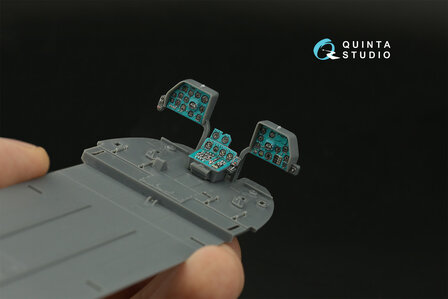 Quinta Studio QD48380 - Mi-8MT 3D-Printed &amp; coloured Interior on decal paper (for AMK kit) - 1:48