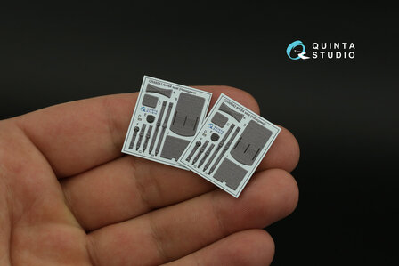 Quinta Studio QD48375 - AH-64E 3D-Printed &amp; coloured Interior on decal paper (for Hasegawa kit) - 1:48