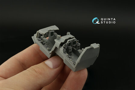 Quinta Studio QD48375 - AH-64E 3D-Printed &amp; coloured Interior on decal paper (for Hasegawa kit) - 1:48