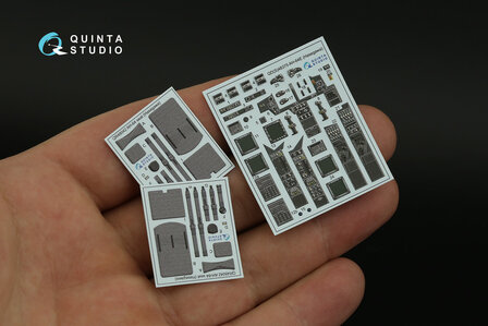 Quinta Studio QD48375 - AH-64E 3D-Printed &amp; coloured Interior on decal paper (for Hasegawa kit) - 1:48