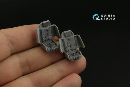 Quinta Studio QD48375 - AH-64E 3D-Printed &amp; coloured Interior on decal paper (for Hasegawa kit) - 1:48