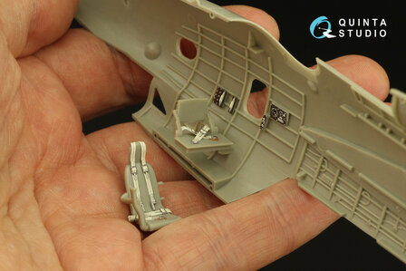 Quinta Studio QD48359 - TBF-1 Avenger 3D-Printed &amp; coloured Interior on decal paper (for Academy kit) - 1:48