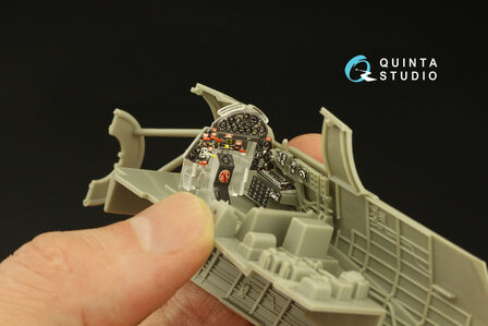 Quinta Studio QD48359 - TBF-1 Avenger 3D-Printed &amp; coloured Interior on decal paper (for Academy kit) - 1:48