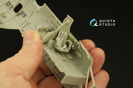 Quinta Studio QD48359 - TBF-1 Avenger 3D-Printed &amp; coloured Interior on decal paper (for Academy kit) - 1:48