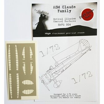 Dead Design Models SM72004 - A5M Claude Family Optical Illusion Control Surfaces (For Fujimi/Avi Models kit) - 1:72