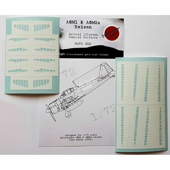 Dead Design Models SM72005 - A6M1 &amp; A6M2a Reisen Optical Illusion Control Surfaces (For Fine Molds kit) - 1:72