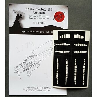 Dead Design Models SM72013 - A6M3 model 22 Reisen Optical Illusion Control Surfaces (For Fine Molds/Scale Aviation kit) - 1:72