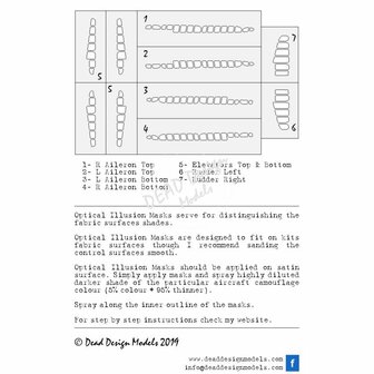 Dead Design Models SM72018 - A6M3 model 22 Reisen Optical Illusion Control Surfaces (For Tamiya kit) - 1:72