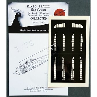 Dead Design Models SM72033 - Ki-43 II/III Hayabusa Optical Illusion Control Surfaces - CORRECTED (For Special Hobby kit) - 1:72