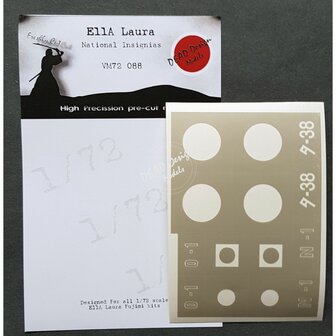 Dead Design Models VM72088 - E11A Laura National Insignias (For Fujimi kit) - 1:72