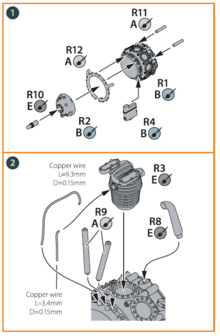 Clear Prop Models CPA72094 - A5M Claude (all versions) resin engine set for CP kits (upgrated) - 1:72