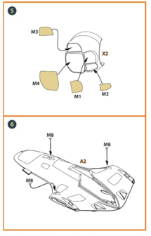 Clear Prop Models CPA72087 - TB.2 PE parts and painting mask x2 set for CP kits - 1:72