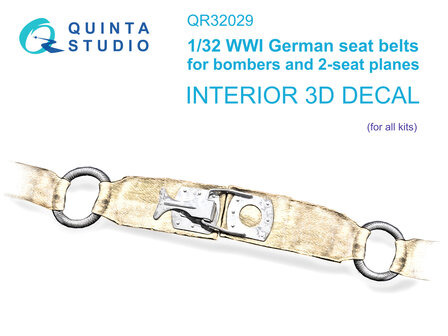 Quinta Studio QR32029 - WWI German seats Belts for bombers - 1:32