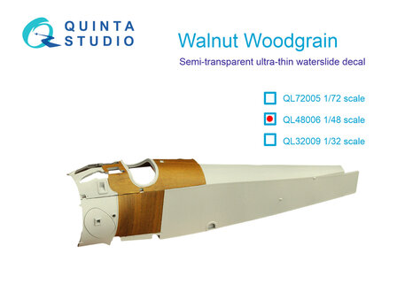 Quinta Studio QL48006 - Walnut Woodgrain (all kits) - 1:48