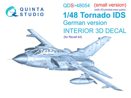 Quinta Studio QDS+48054 - Tornado IDS German 3D-Printed &amp; coloured Interior on decal paper (for Revell kit) (with 3D-printed resin parts) - Small Version - 1:48