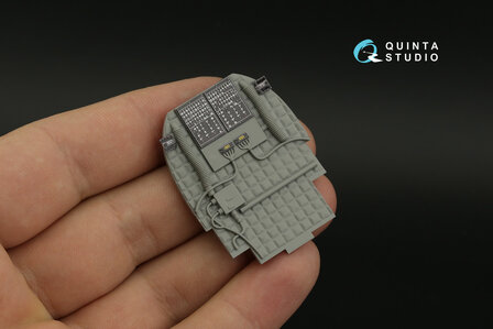 Quinta Studio QDS+35106 - AH-64D 3D-Printed &amp; coloured Interior on decal paper (Takom)  (with 3D-printed resin parts) - Small Version - 1:35