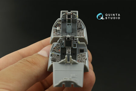 Quinta Studio QDS-48396 - F-14B 3D-Printed &amp; coloured Interior on decal paper (for Hobby Boss kit) - Small Version - 1:48