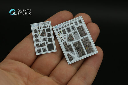 Quinta Studio QDS-48396 - F-14B 3D-Printed &amp; coloured Interior on decal paper (for Hobby Boss kit) - Small Version - 1:48