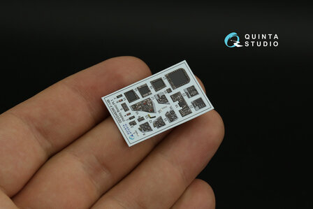 Quinta Studio QDS-48396 - F-14B 3D-Printed &amp; coloured Interior on decal paper (for Hobby Boss kit) - Small Version - 1:48