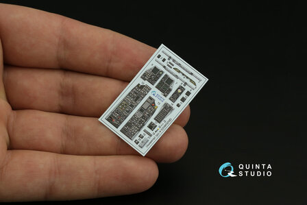 Quinta Studio QDS-48323 - A-10C 3D-Printed &amp; coloured Interior on decal paper (for Academy kit) - Small Version - 1:48