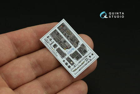 Quinta Studio QDS-48323 - A-10C 3D-Printed &amp; coloured Interior on decal paper (for Academy kit) - Small Version - 1:48