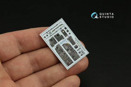 Quinta Studio QDS-48323 - A-10C 3D-Printed &amp; coloured Interior on decal paper (for Academy kit) - Small Version - 1:48