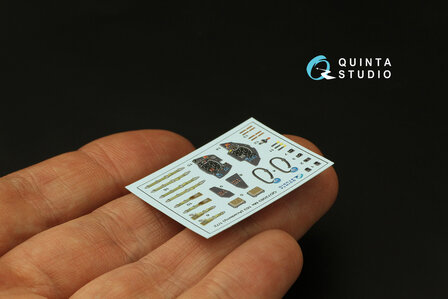 Quinta Studio QD72083 - Me 163 3D-Printed &amp; coloured Interior on decal paper (for Academy) - 1:72