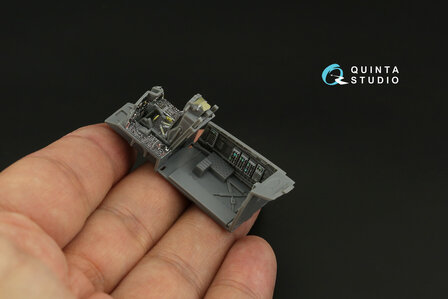 Quinta Studio QD72068 - F-15C Late/F-15J Late 3D-Printed &amp; coloured Interior on decal paper (for GWH) - 1:72