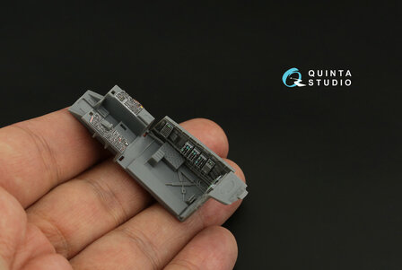 Quinta Studio QD72068 - F-15C Late/F-15J Late 3D-Printed &amp; coloured Interior on decal paper (for GWH) - 1:72