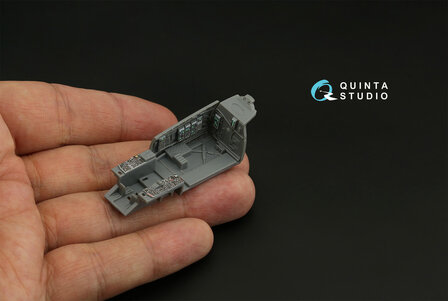 Quinta Studio QD72068 - F-15C Late/F-15J Late 3D-Printed &amp; coloured Interior on decal paper (for GWH) - 1:72