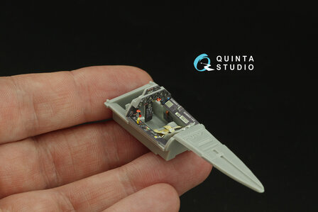 Quinta Studio QD48313 - Fw 190A-3 3D-Printed &amp; coloured Interior on decal paper (for Hasegawa kit) - 1:48