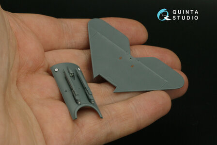 Quinta Studio QD48298 - Fokker EV-DVIII 3D-Printed &amp; coloured Interior on decal paper (for Eduard kit) - 1:48