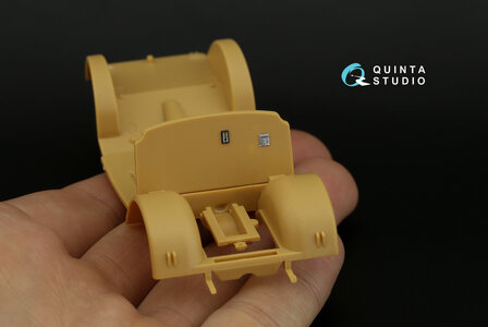 Quinta Studio QD35082 - 1937 Opel Olympia 3D-Printed &amp; coloured Interior on decal paper (for Bronco kit) - 1:35