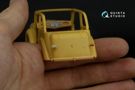 Quinta Studio QD35082 - 1937 Opel Olympia 3D-Printed &amp; coloured Interior on decal paper (for Bronco kit) - 1:35