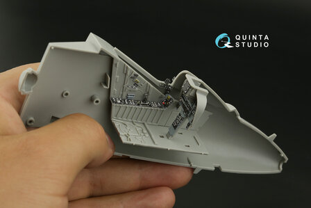 Quinta Studio QDS-32193 - AV-8B Harrier II early 3D-Printed &amp; coloured Interior on decal paper (for Trumpeter) - Small Version - 1:32