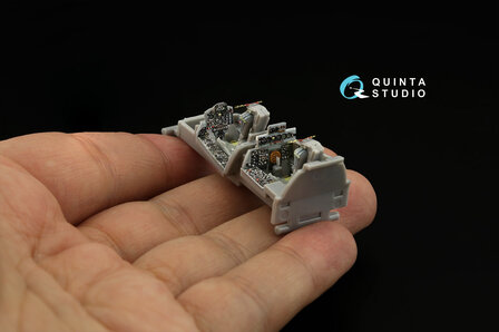 Quinta Studio QD72080 - F-4J Late 3D-Printed &amp; coloured Interior on decal paper (for FineMolds) - 1:72