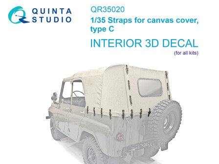 Quinta Studio QR35020 - Straps for cancas cover, type C - 1:35