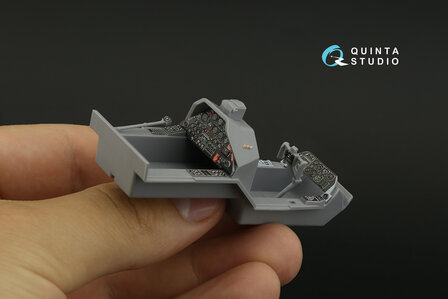 Quinta Studio QD35112 - AH-1G Cobra 3D-Printed &amp; coloured Interior on decal paper (for ICM kit) - 1:35