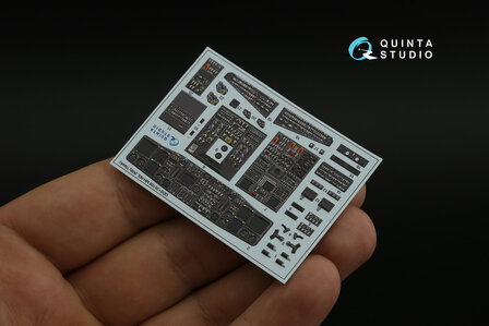 Quinta Studio QDS+35108 - MH-60L 3D-Printed &amp; coloured Interior on decal paper (for KittyHawk kit) (with 3D-printed resin parts) - Small Version - 1:35