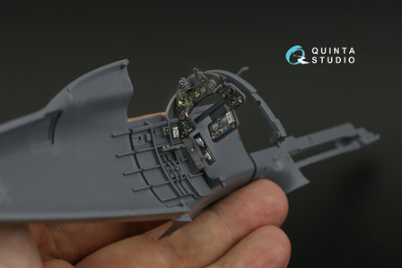 Quinta Studio QD32202 - Macchi MC.202 Folgore Late 3D-Printed &amp; coloured Interior on decal paper (for Italeri kit) - 1:32