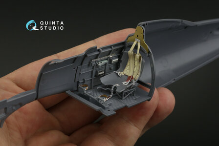 Quinta Studio QD32202 - Macchi MC.202 Folgore Late 3D-Printed &amp; coloured Interior on decal paper (for Italeri kit) - 1:32