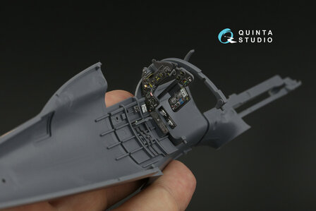 Quinta Studio QD32201 - Macchi MC.202 Folgore Early 3D-Printed &amp; coloured Interior on decal paper (for Italeri kit) - 1:32