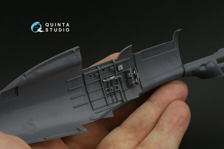 Quinta Studio QD32201 - Macchi MC.202 Folgore Early 3D-Printed &amp; coloured Interior on decal paper (for Italeri kit) - 1:32